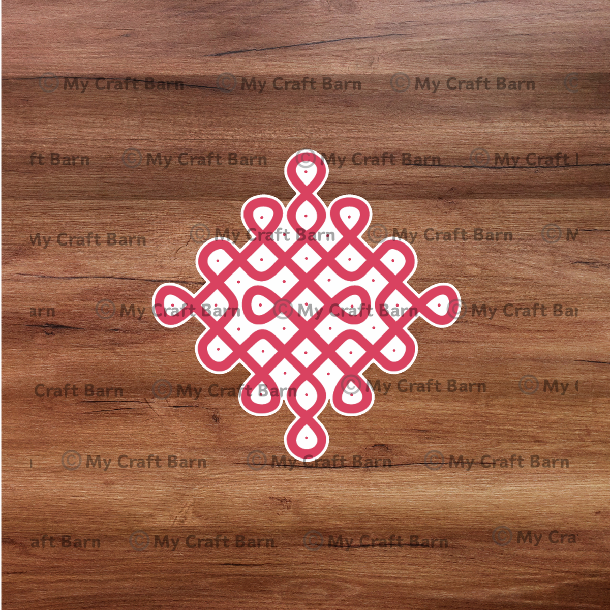 Traditional Indian Vinyl Stickers – Kolam, Lotus Mandapam & Balaji Namam