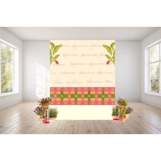 Pastel Madras checks Backdrop Cloth