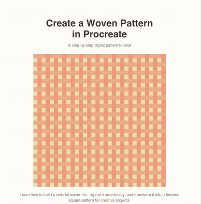 Create a Woven Pattern in Procreate – PDF Tutorial
