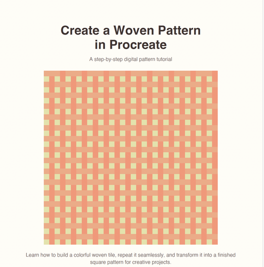 Create a Woven Pattern in Procreate – PDF Tutorial